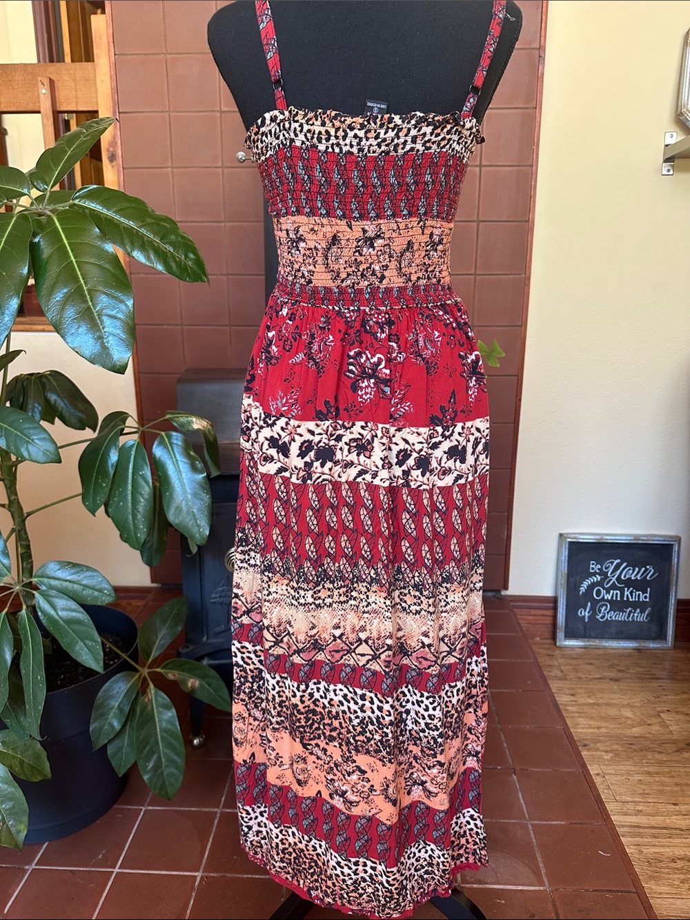 #258- BootBarn Angie bohemian patchwork maxi dress - Picture 8 of 11
